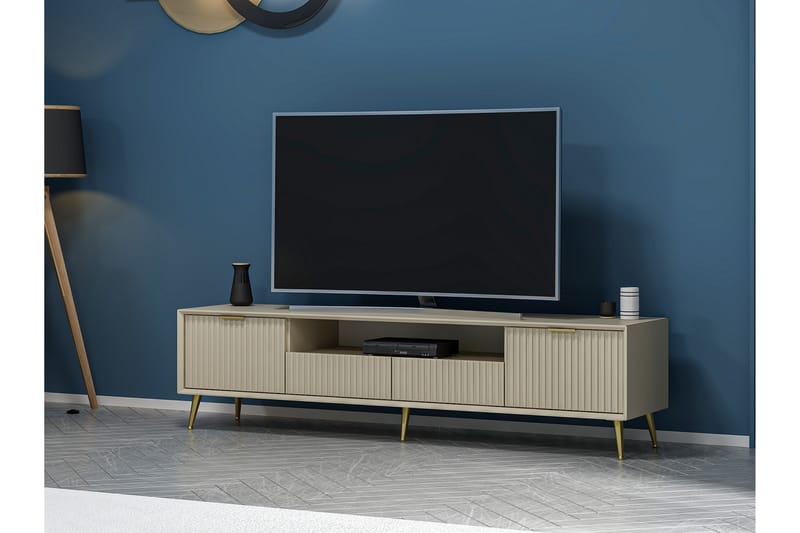 Luxe TV-benk 180 cm - Sandstein - Møbler - Mediamøbel & tv møbel - TV-benk & mediabenk