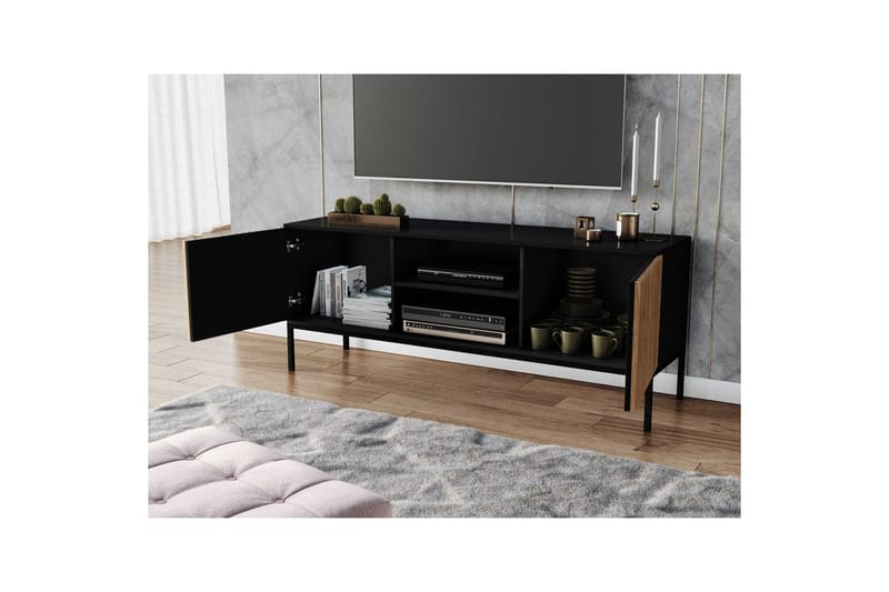 Meorati TV-skap 150 cm - Brun - Møbler - Mediamøbel & tv møbel - TV-skap