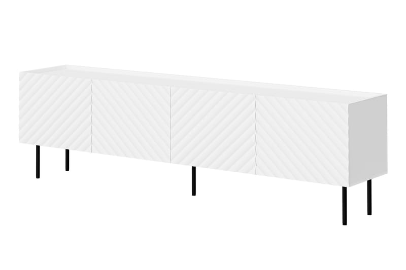 Munkedal TV-benk 200 cm - Hvit - Møbler - Mediamøbel & tv møbel - TV-benk & mediabenk