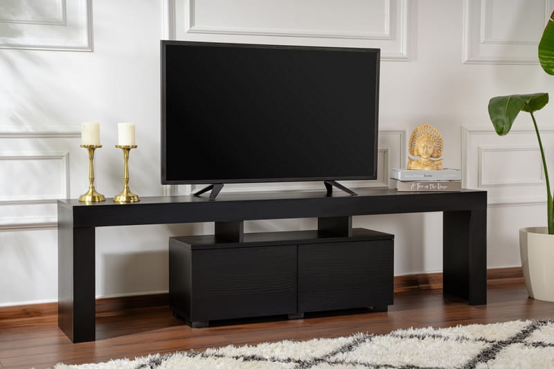 Shanah Tv-benk 180x31 cm - Svart - Møbler - Mediamøbel & tv møbel - TV-benk & mediabenk