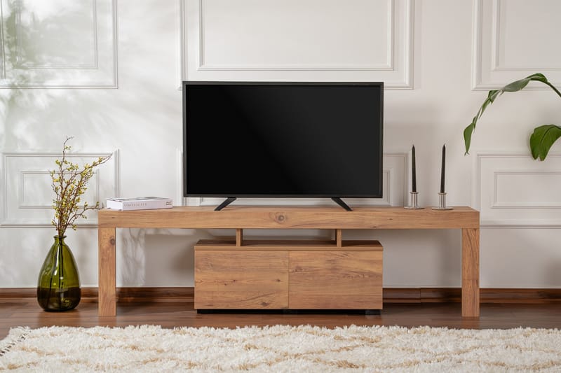 Shanah Tv-benk 180x31 cm - Tre - Møbler - Mediamøbel & tv møbel - TV-benk & mediabenk