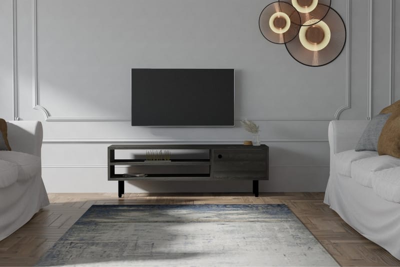 Aegonfort Tv-benk 120 cm - Antrasitt - Møbler - Mediamøbel & tv møbel - TV-benk & mediabenk