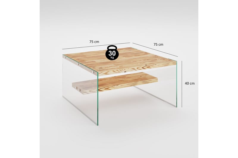 Assanisa TV-benk 120 cm - Natur - Møbler - Mediamøbel & tv møbel - TV-benk & mediabenk