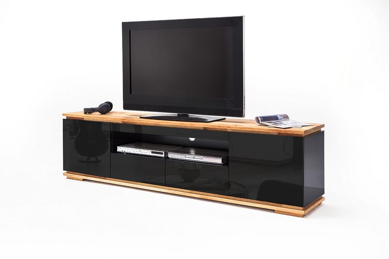 Chiaro TV-benk 202 cm - Svart - Møbler - Mediamøbel & tv møbel - TV-benk & mediabenk