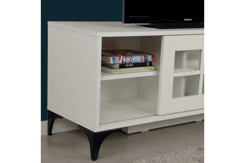 Comfortale TV-benk 125 cm - Hvit - Møbler - Mediamøbel & tv møbel - TV-benk & mediabenk