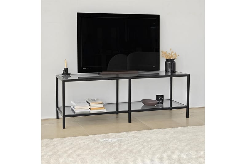 Condurso TV-benk 130 cm - Svart - Møbler - Mediamøbel & tv møbel - TV-benk & mediabenk