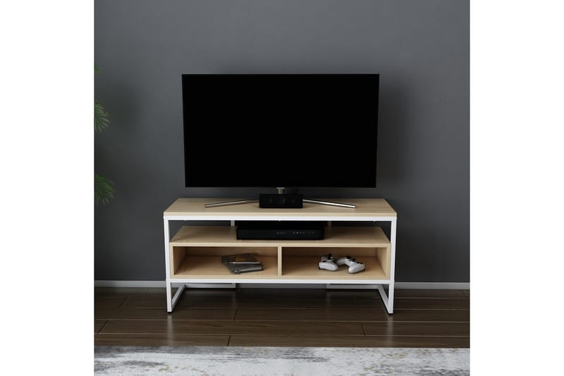 Desgrar Tv-benk 110x49,9 cm - Hvit - Møbler - Mediamøbel & tv møbel - TV-benk & mediabenk