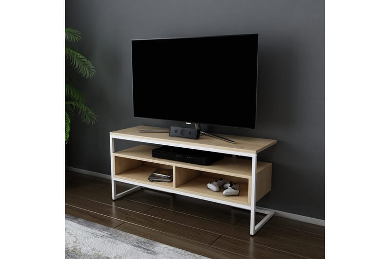 Desgrar Tv-benk 110x49,9 cm - Hvit - Møbler - Mediamøbel & tv møbel - TV-benk & mediabenk