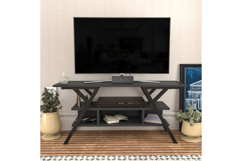 Desgrar Tv-benk 120x55 cm - Svart - Møbler - Mediamøbel & tv møbel - TV-benk & mediabenk