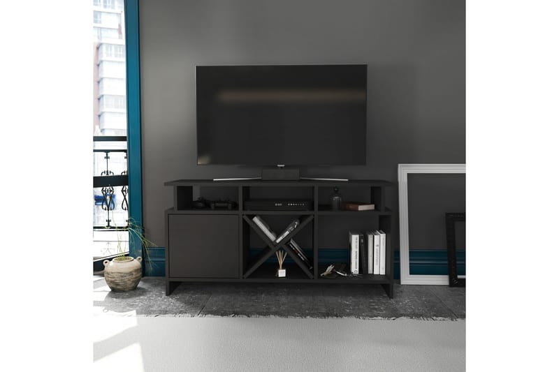 Desgrar Tv-benk 120x60,6 cm - Antrasitt - Møbler - Mediamøbel & tv møbel - TV-benk & mediabenk