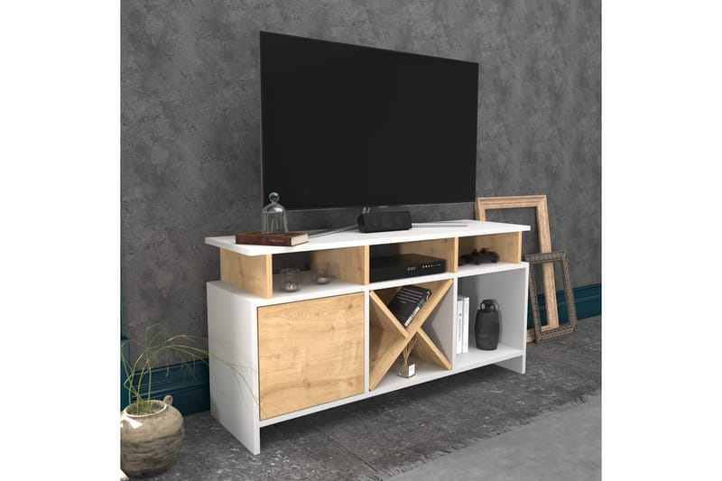 Desgrar Tv-benk 120x60,6 cm - Hvit - Møbler - Mediamøbel & tv møbel - TV-benk & mediabenk