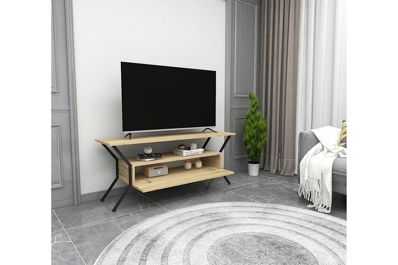 Desgrar Tv-benk 124x54 cm - Flerfarget - Møbler - Mediamøbel & tv møbel - TV-benk & mediabenk