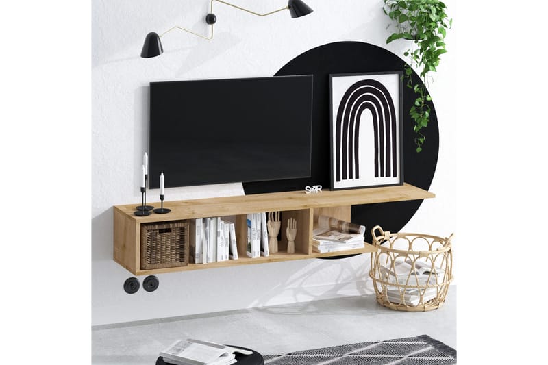 Desgrar Tv-benk 150x26 cm - Blå - Møbler - Mediamøbel & tv møbel - TV-benk & mediabenk