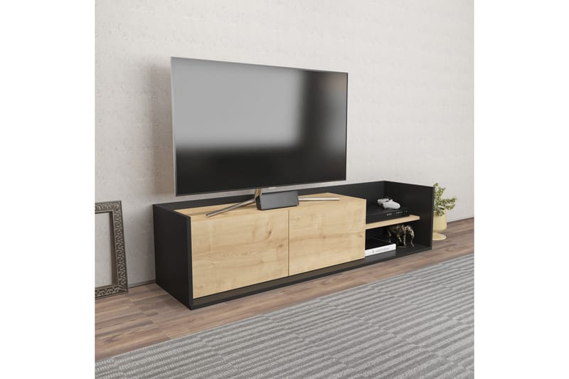 Desgrar Tv-benk 160x36,8 cm - Antrasitt - TV-benk & mediabenk