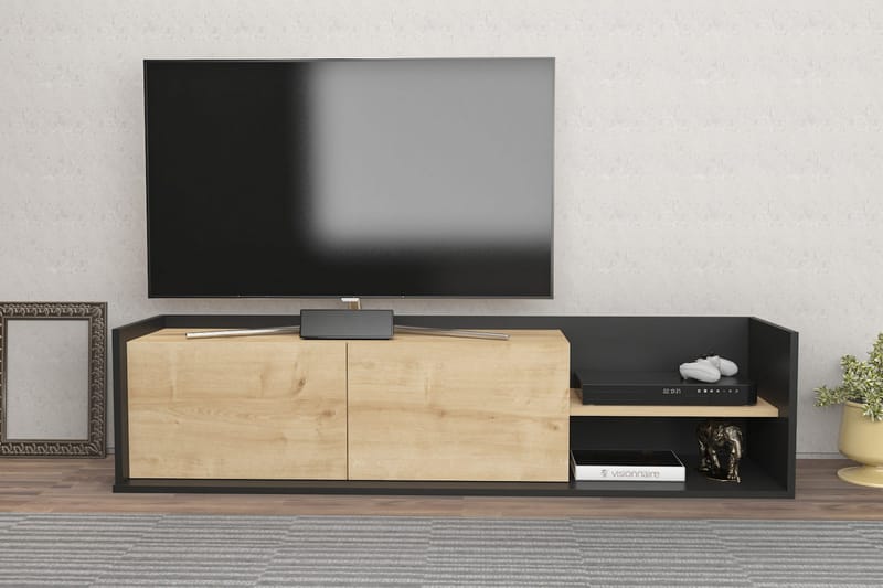 Desgrar Tv-benk 160x36,8 cm - Antrasitt - TV-benk & mediabenk