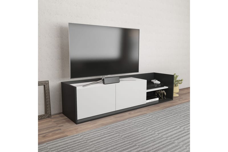 Desgrar Tv-benk 160x36,8 cm - Antrasitt - Møbler - Mediamøbel & tv møbel - TV-benk & mediabenk