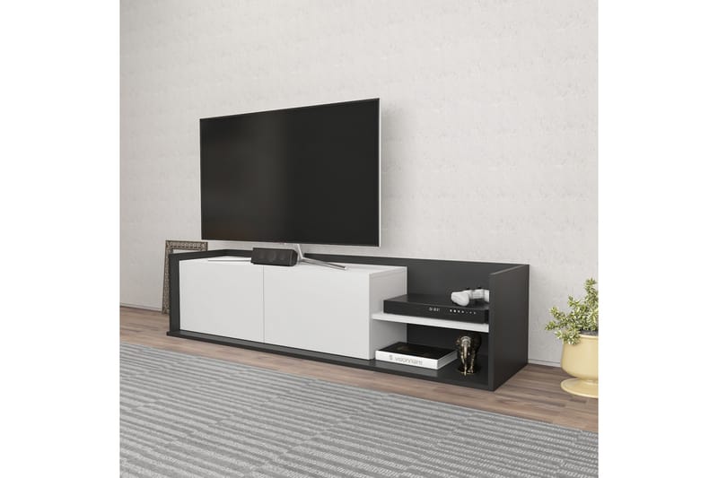 Desgrar Tv-benk 160x36,8 cm - Antrasitt - Møbler - Mediamøbel & tv møbel - TV-benk & mediabenk