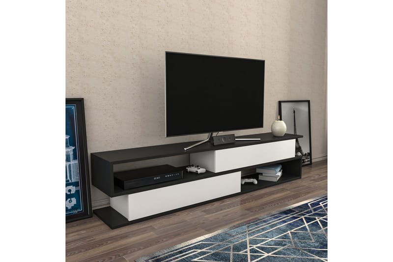 Desgrar Tv-benk 160x38,6 cm - Antrasitt - Møbler - Mediamøbel & tv møbel - TV-benk & mediabenk