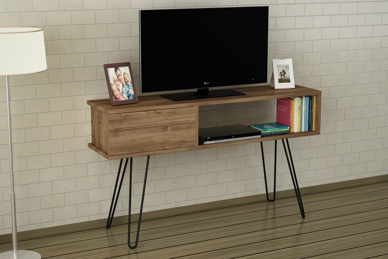 Furny Home TV-benk 120 cm - Valnøtt - Møbler - Mediamøbel & tv møbel - TV-benk & mediabenk