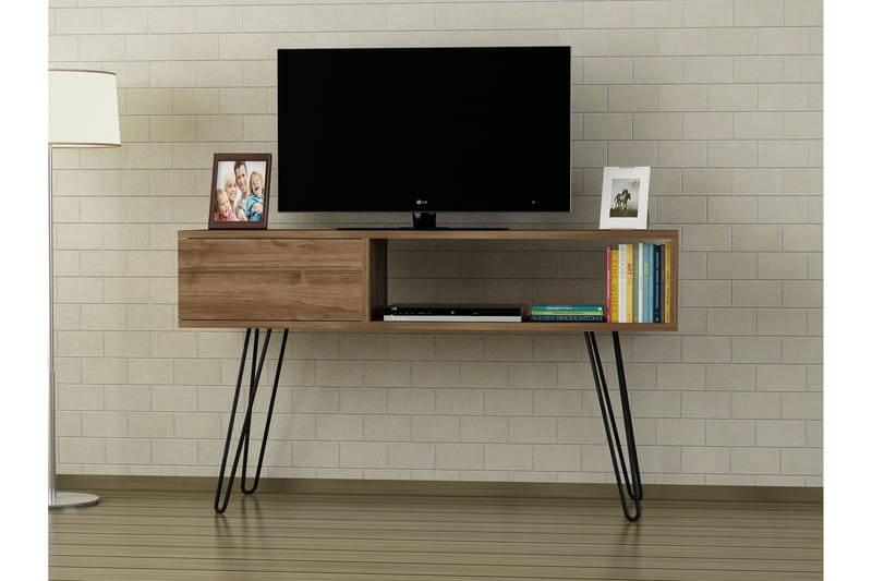 Furny Home TV-benk 120 cm - Valnøtt - Møbler - Mediamøbel & tv møbel - TV-benk & mediabenk