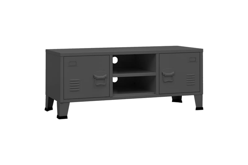 Industriell TV-benk 105x35x42 cm metall antrasitt - Antrasittgrå - Møbler - Mediamøbel & tv møbel - TV-benk & mediabenk