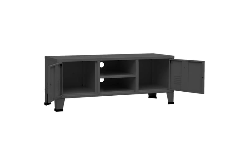 Industriell TV-benk 105x35x42 cm metall antrasitt - Antrasittgrå - Møbler - Mediamøbel & tv møbel - TV-benk & mediabenk