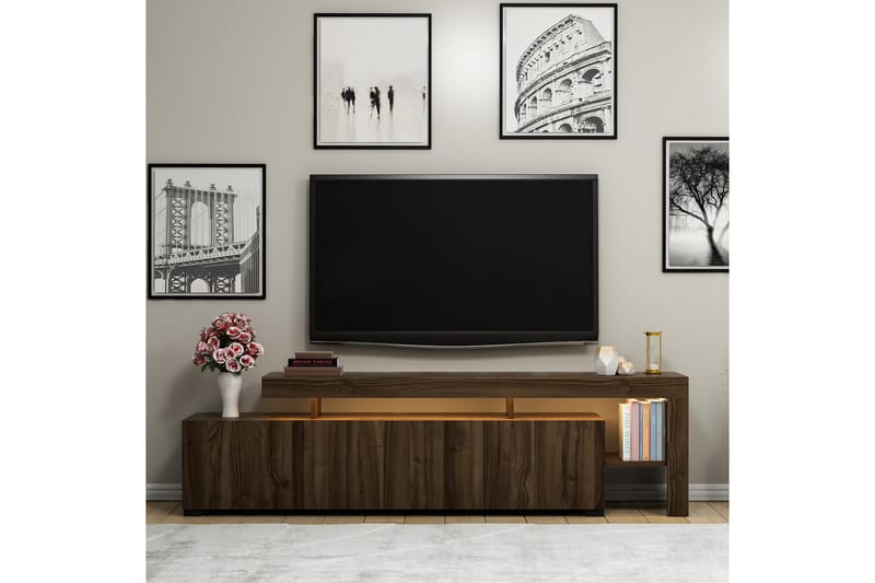 Jurukovo TV-benk 192x37 cm Brun - Møbler - Mediamøbel & tv møbel - TV-benk & mediabenk