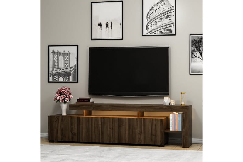 Jurukovo TV-benk 192x37 cm Brun - Møbler - Mediamøbel & tv møbel - TV-benk & mediabenk