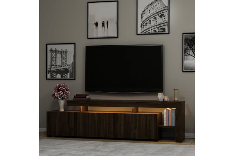 Jurukovo TV-benk 192x37 cm Brun - Møbler - Mediamøbel & tv møbel - TV-benk & mediabenk