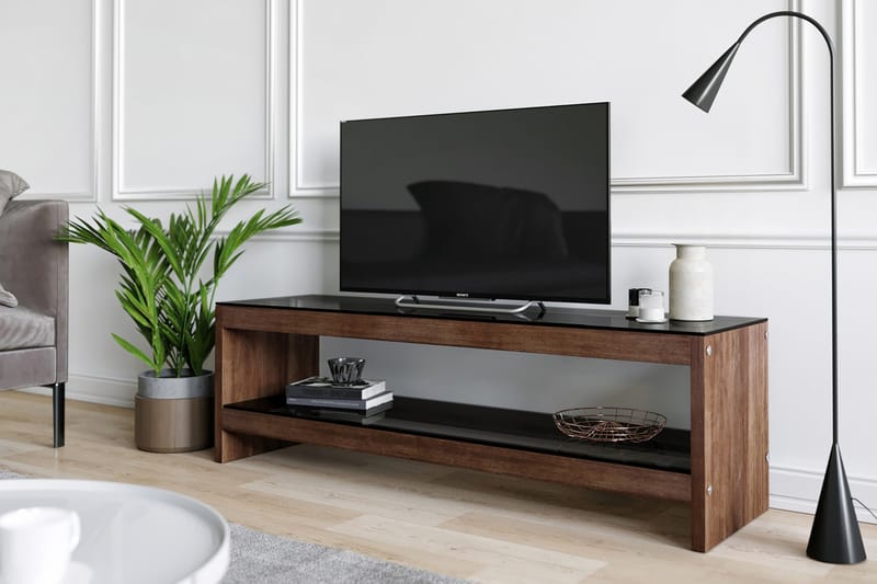 Malmby TV-benk 140 cm - Mørkebrun - Møbler - Mediamøbel & tv møbel - TV-benk & mediabenk