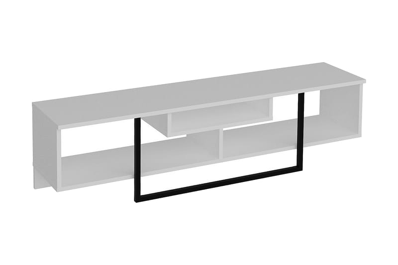 Naftali TV-Benk 149 cm - Hvit|Svart - Møbler - Mediamøbel & tv møbel - TV-benk & mediabenk