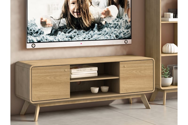 Olivet Tv-benk 140 cm - Natur - Møbler - Mediamøbel & tv møbel - TV-benk & mediabenk