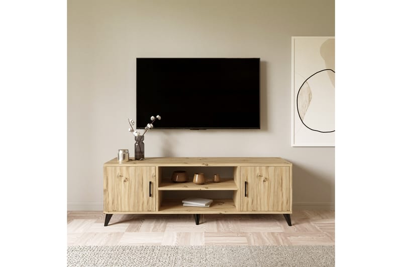 Rertierry Tv-benk 150 cm - Natur - Møbler - Mediamøbel & tv møbel - TV-benk & mediabenk