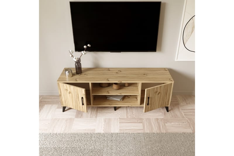 Rertierry Tv-benk 150 cm - Natur - Møbler - Mediamøbel & tv møbel - TV-benk & mediabenk