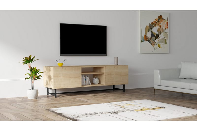 Rinorea Tv-benk 150x50 cm - Blå - Møbler - Mediamøbel & tv møbel - TV-benk & mediabenk