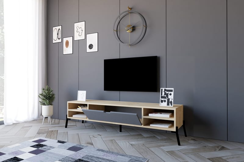 Rinorea Tv-benk 160x36 cm - Blå - Møbler - Mediamøbel & tv møbel - TV-benk & mediabenk