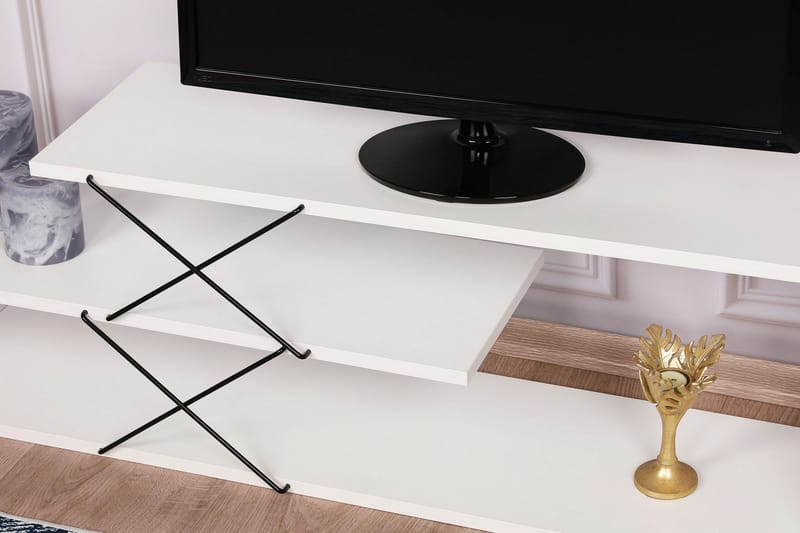 Riyana Tv-benk 120 cm - Hvit - TV-benk & mediabenk