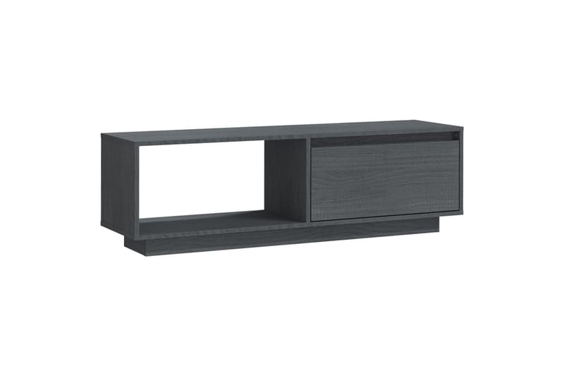 TV-benk 110x30x33,5 cm heltre furu grå - Grå - Møbler - Mediamøbel & tv møbel - TV-benk & mediabenk