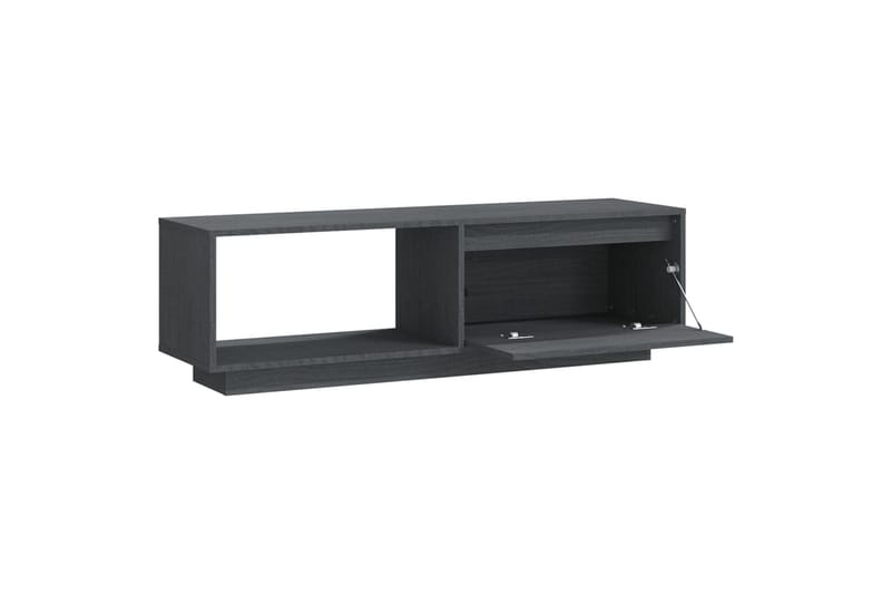 TV-benk 110x30x33,5 cm heltre furu grå - Grå - Møbler - Mediamøbel & tv møbel - TV-benk & mediabenk