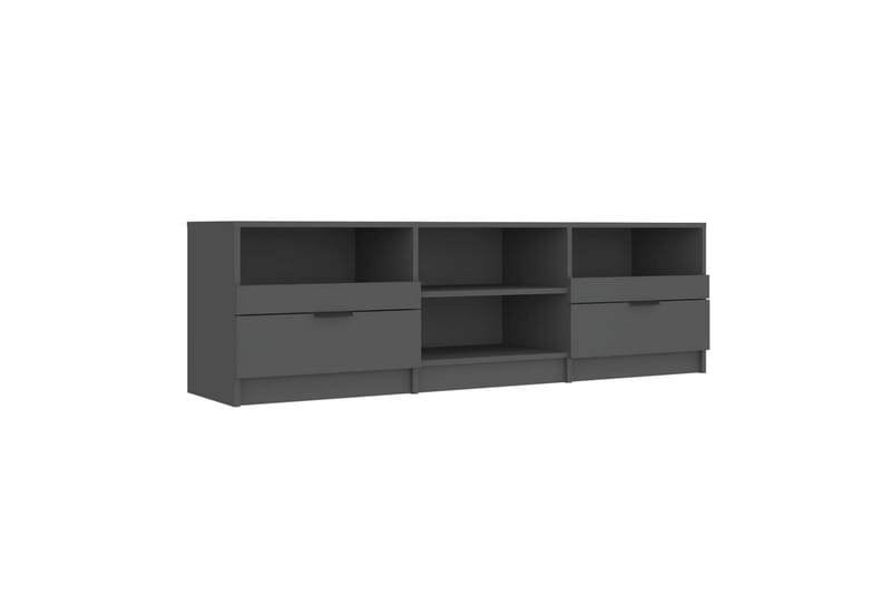 TV-benk svart 150x33,5x45 cm konstruert tre - Svart - Møbler - Mediamøbel & tv møbel - TV-benk & mediabenk