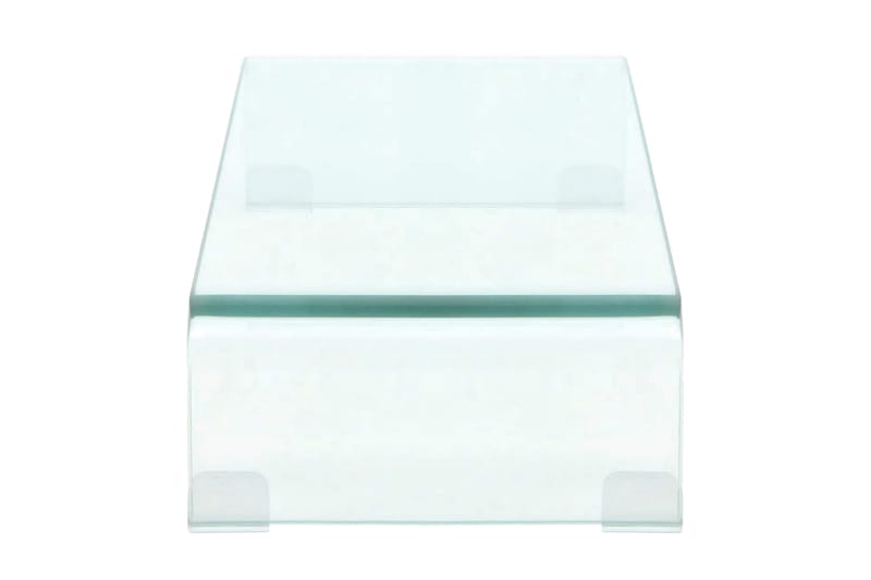 TV-benk glass klar 60x25x11 cm - Transparent - TV-hylle