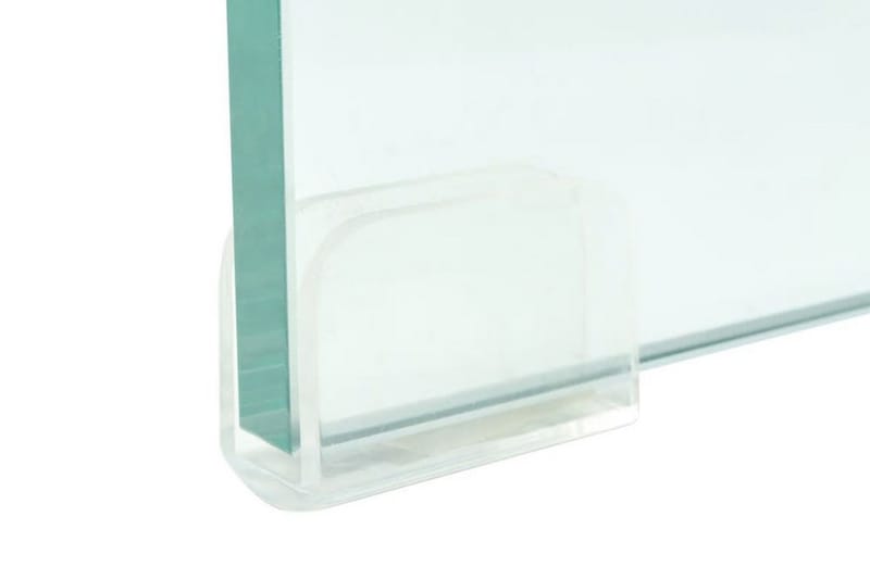 TV-benk glass klar 90x30x13 cm - Transparent - Møbler - Mediamøbel & tv møbel - TV-hylle