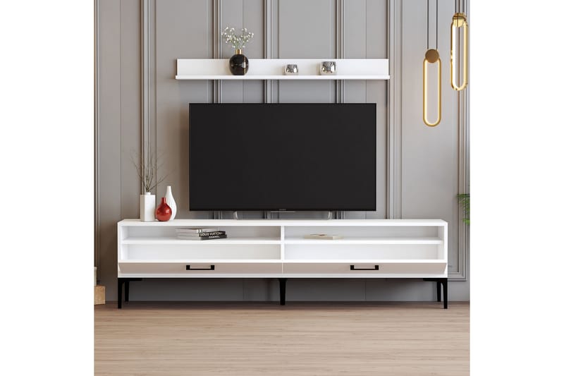 Andifli Tv-møbelsett 180x47 cm - Hvit - Møbler - Mediamøbel & tv møbel - TV-møbelsett