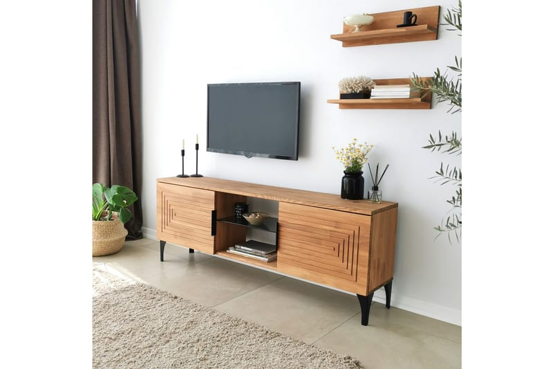 Andifli Tv-møbelsett 50x15 cm - Brun - Møbler - Mediamøbel & tv møbel - TV-møbelsett