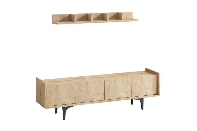 Desgrar Tv-möbelset 150x57 cm - Blå - Møbler - Mediamøbel & tv møbel - TV-møbelsett