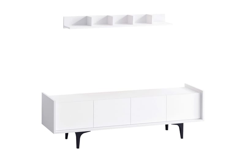 Desgrar Tv-möbelset 150x57 cm - Hvit - Møbler - Mediamøbel & tv møbel - TV-møbelsett