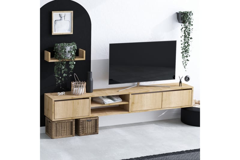 Desgrar Tv-möbelset 180x25 cm - Blå - Møbler - Mediamøbel & tv møbel - TV-møbelsett