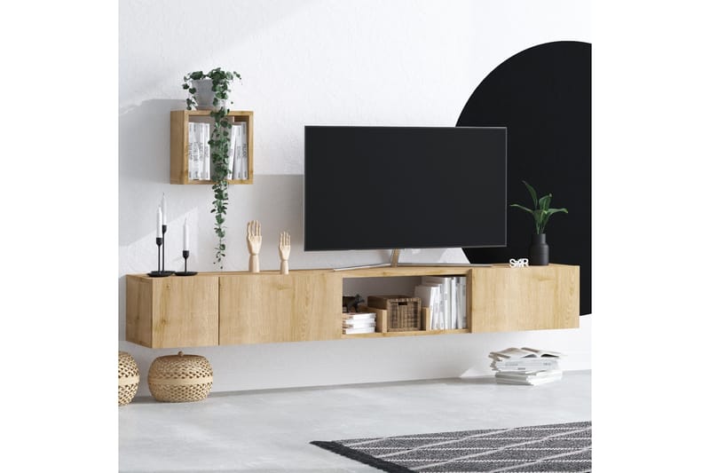 Desgrar Tv-möbelset 180x25 cm - Blå - Møbler - Mediamøbel & tv møbel - TV-møbelsett