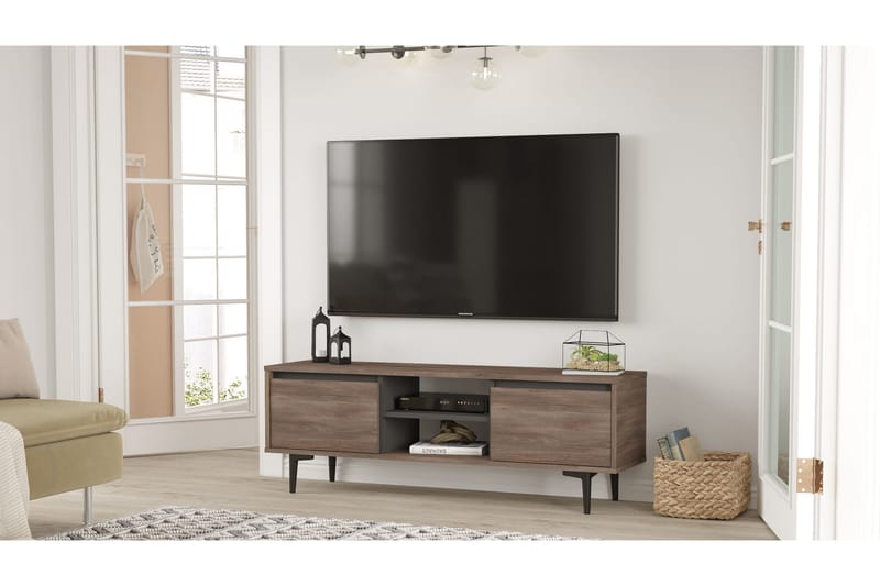 Rinorea Tv-møbelsett 140x48,1 cm - Brun - Møbler - Mediamøbel & tv møbel - TV-møbelsett