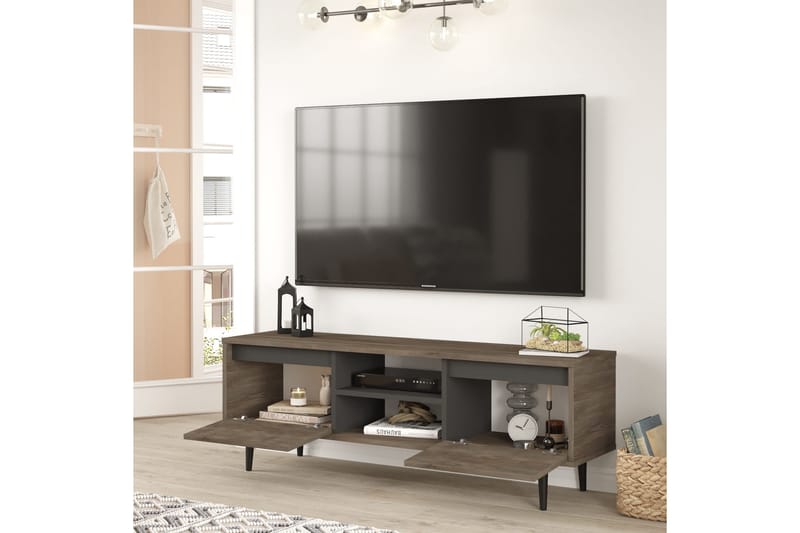 Rinorea Tv-møbelsett 140x48,1 cm - Brun - Møbler - Mediamøbel & tv møbel - TV-møbelsett